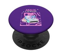 Analog Is The New New (Pink Retro Camera Graphic) PopSockets Adhesive PopGrip