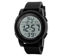 Analog Men LED Sport Digital Wrist Watch Men's Watch Watch with Timer and Stopwatch (Black, One Size)