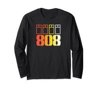 Analog Midi Synthesizer T-Shirt - 808 Drum Machine Long Sleeve T-Shirt