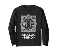 Analog Mind Digital Detox Unplugged Offline Graphic Long Sleeve T-Shirt