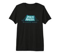 Analog Mindset in A Digital World Outdoors Camping Nature Premium T-Shirt
