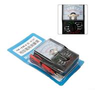 Analog Multimeter Tester for DC/AC Voltage and Current Measurement, 1000V 500mA Range with Ohmmeter x10/x100/x1K, 110A Model, Includes Test Pens