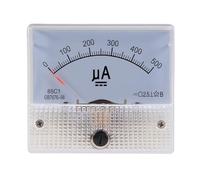 Analog Panel Voltage Gauge Volt Meter, 85C1 DC Analog Current Panel Meter Ammeter Voltmeter 0-500uA Range for Circuit Testing(0-300uA)