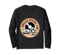 Analog Revival Club Vintage Vinyl Cassette Film Long Sleeve T-Shirt