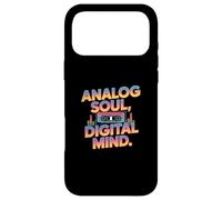 Analog Soul Digital Mind Retro Cassette Vibes Case for iPhone 17 Pro Max
