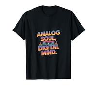 Analog Soul Digital Mind Retro Cassette Vibes T-Shirt