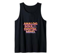 Analog Soul Digital Mind Retro Synthwave Tank Top