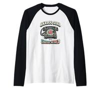 Analog Soul in a Digital World Rotary Phone Nostalgia Raglan Baseball Tee