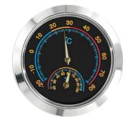 Analog Temp Humidity Gauge, Round Indoor Celsius Readout with Alloy Housing, Compact Face, and Easy Room Climate View for Home Use Analog Temp Humidity Gauge Indoor Climate Readout Room View Celsius