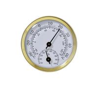 Analog Temperature Humidity Gauge Not Battery Needed Lightweight Hygro Thermometers Compact Design Device for Home Work Area Aluminum Dampness Measure