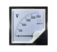 Analog Voltmeter, Voltmeter 42C3 DC Analog Only 120x120mm Accuracy Class 1.5 Direct Install Use 1kV-3kV(DC 2500V)
