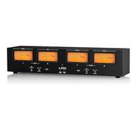 Analog VU Meter, Audio Switcher, Spectrum Analyzer, Rhythm Light with DB Display & Remote, EQ/VU Modes, Brightness Adjust for Home Studio