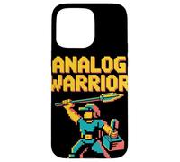 Analog Warrior Pop Culture Retro Video Game Case for iPhone 15 Pro Max