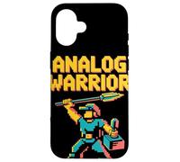 Analog Warrior Pop Culture Retro Video Game Case for iPhone 16