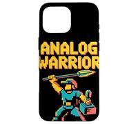 Analog Warrior Pop Culture Retro Video Game Case for iPhone 16 Pro Max