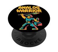 Analog Warrior Pop Culture Retro Video Game PopSockets Adhesive PopGrip