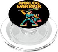Analog Warrior Pop Culture Retro Video Game PopSockets PopGrip for MagSafe