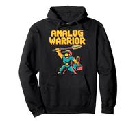 Analog Warrior Pop Culture Retro Video Game Pullover Hoodie