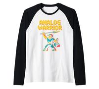 Analog Warrior Pop Culture Retro Video Game Raglan Baseball Tee