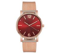 Analog Watch Strap Fashion Watch Ladies Women's Mesh Women's Watch Talking Watches for The Blind Women (E, One Size)