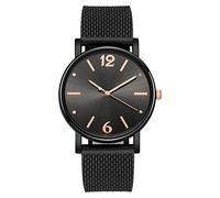 Analog Watch Strap Fashion Watch Ladies Women's Mesh Women's Watch Talking Watches for The Blind Women (A, One Size)