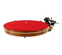 Analogis Mat Six Turntable Mat made of Leather / Leather Mat Red 6107