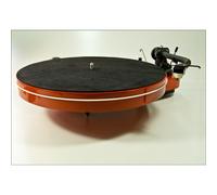 analogis Mat Six Turntable Platter Mat Leather Cover Black 6123