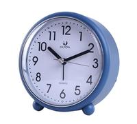 Analogs Alarm Clock 4inch Super Silents NonTicking Small Clock Night Lights Battery Operated Simple For Bedroom Desk
