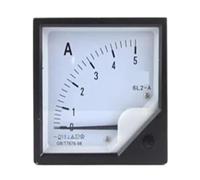 Analogue ammeter 1PC 6L2-A 5A 10A 15A 20A 30A AC Direct Analog Meter Panel Current Ammeter Gauge Pointer Ammeter 80 * 80MM Amperimetro AC(1A)