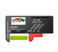 Analogue Battery Tester - Universal Battery Checker for AA AAA C D 9V 1.5V Button Cell - No Battery Required Battery Checker Tester - Multi Size Household Battery Testers