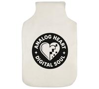 'Analogue Heart, Digital Soul' Hot Water Bottle Cover (HW00041749)