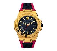 Versace Watches Mens Ion Plated Yellow Gold Black VEDY00319