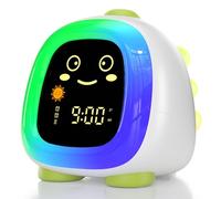 ANALOI Alarm Clock for Kids, Kids Alarm Clock Ok to Wake Cute Night Light for Bedroom, Toddlers Sleep Training, Dinosaur Gift for Boys Girls Children