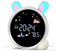 ANALOI OK to Wake Alarm Clock for Kids - Cute Kids Room Decor, Stay in Bed Clock for Kids and Sleep Training - Kids Alarm Clock for Girls with Night Light and Sound Machine