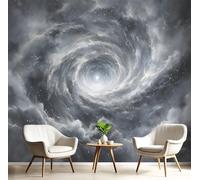 ANALTIRCE 3D Effect Universe Vortex Mural Wallpaper for Living Room Bedroom Decor, Mysterious Nebula Wall Art, Non-Woven Photo Wallpaper Wall Mural for Kitchen Hallway, 400×280cm