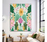 ANALTIRCE Canvas Wall Art for Living Room Large, 60×90 cm Countryside Wildflowers Pictures Prints, Sunflowers Daisies Bedroom Decor Aesthetic, Modern Wall Decorations for Office Hallway Dining Room