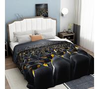 ANALTIRCE Emperor Penguin Pattern Flannel Throw Blanket, King Size Soft and Lightweight Cozy Fluffy Plush Washable Fuzzy Cute Animals Blanket for Bed Couch Sofa