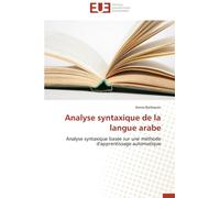 Analyse Syntaxique de la Langue Arabe