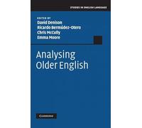 Analysing Older English (Studies in English Language)