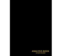 Analysis Book 10 Cash Columns: 192 Pages A4, 10-Column Accounts Paper Notebook | Accounting Ledger Log for Business Financial Transactions - Black Cover