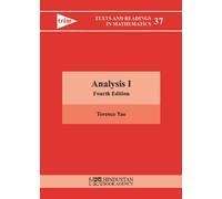Analysis I by Terence Tao Hardcover Book