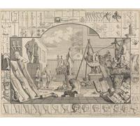 Analysis of Beauty Plate I; A Statuaryâ€™s Yard (1753) Poster Print by William Hogarth (18 x 24)