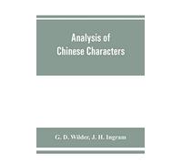 Analysis of Chinese characters