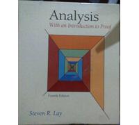 Analysis: With an Introduction to Proof