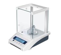 Analytical Balance 0.0001g - High-Precision Digital Scale with LCD Display, Data Output, External Calibration, and Windshield for Laboratory and Specialty Use