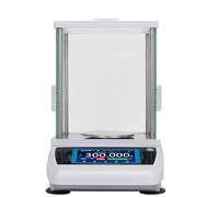 Analytical Balance High Precision Touch Screen 0.001g,1mg Accuracy Digital Electronic Lab Scale Round Tray 200g/300g Weighing and Counting