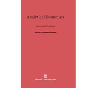 Analytical Economics: Issues and Problems