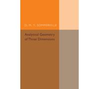 Analytical Geometry of Three Dimensions