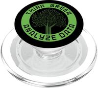 Analyze Eco Data Climate Scientist Analyst Programmer Earth PopSockets PopGrip for MagSafe