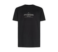 Anamnesis Text T-Shirt in Black, male, Brunello Cucinelli, T-Shirts, Black, 2XL, Tops 2XL